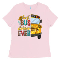 Bubblegum Pink best bus driver ever Ladies Tee - texasbilliewilder