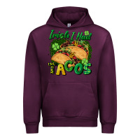 Mauve Wine Irish i had tacos Urban Hoodie - CowGirlArtShop