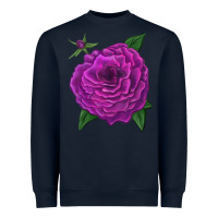 Navy Celestial Rose Heavyweight Sweatshirt - LillyAllenDesigns