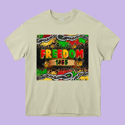 Juneteenth Freedom 1865 Heavy Core Tee Designed By Zillion Design Studio