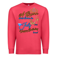 Cardinal A Queen Was Born In July 24th Happy Birthday Premium Sweatshirt - Bettercallsaul