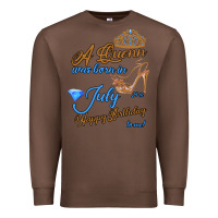 Chestnut A Queen Was Born In July 24th Happy Birthday Premium Sweatshirt - Bettercallsaul