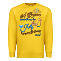 Lemon A Queen Was Born In July 24th Happy Birthday Premium Sweatshirt - Bettercallsaul