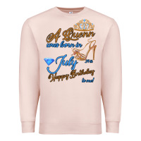 Pale Pink A Queen Was Born In July 24th Happy Birthday Premium Sweatshirt - Bettercallsaul