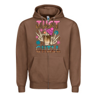 Chestnut just chill with coffee bean bbs Zipper Hoodie - BundleAndBundleShop