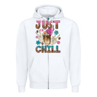 White just chill with coffee bean bbs Zipper Hoodie - BundleAndBundleShop
