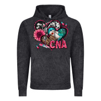 Vintage Black certified nursing assistant cna hearts Vintage Hoodie - Jasminsmagicworld