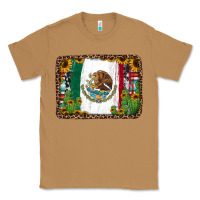 Toasted Coconut mexican flag background with cactus and sunflower Classic Tee - Jasminsmagicworld