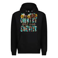 Black Western a Country Girl Can Survive Premium Hoodie - texasbilliewilder