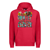 Cardinal Western a Country Girl Can Survive Premium Hoodie - texasbilliewilder