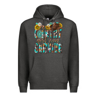Charcoal Heather Western a Country Girl Can Survive Premium Hoodie - texasbilliewilder