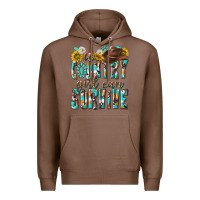 Chestnut Western a Country Girl Can Survive Premium Hoodie - texasbilliewilder