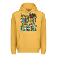 Mustard Western a Country Girl Can Survive Premium Hoodie - texasbilliewilder