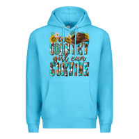 Ocean Blue Western a Country Girl Can Survive Premium Hoodie - texasbilliewilder