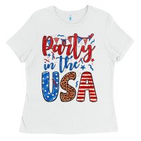 Party In The Usa Ladies Tee | Teevron