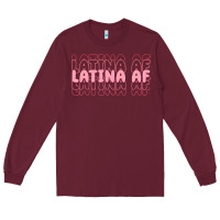 Burgundy latina af Long Sleeve Tee - MaliasSmallBusiness