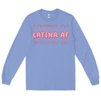 Colony Blue latina af Long Sleeve Tee - MaliasSmallBusiness