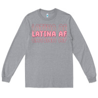 Heather Grey latina af Long Sleeve Tee - MaliasSmallBusiness