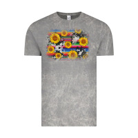 Cloud Rock serape cowhide sunflower background Vintage Tee - AdoDesignShop