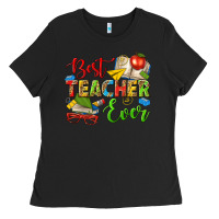 Black best teacher ever Ladies Tee - texasbilliewilder