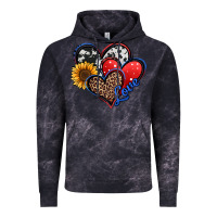 Cloud Black 4th of july american hearts Vintage Hoodie - Jasminsmagicworld
