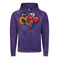 Cloud Purple 4th of july american hearts Vintage Hoodie - Jasminsmagicworld