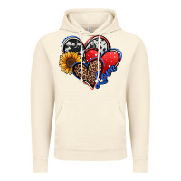 Vintage Artic 4th of july american hearts Vintage Hoodie - Jasminsmagicworld