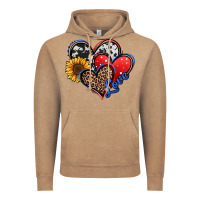 Vintage Coffee 4th of july american hearts Vintage Hoodie - Jasminsmagicworld