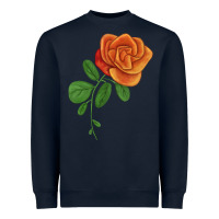 Navy Burst Of Joy Rose Heavyweight Sweatshirt - LillyAllenDesigns