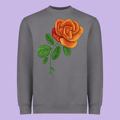 Burst Of Joy Rose Heavyweight Sweatshirt Designed By Lillyallendesigns