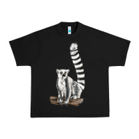 Black Ringtail Cat Urban Heavy Tee - LillyAllenDesigns