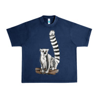 Navy Ringtail Cat Urban Heavy Tee - LillyAllenDesigns
