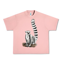 Salmon Ringtail Cat Urban Heavy Tee - LillyAllenDesigns