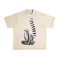 Sandshell Ringtail Cat Urban Heavy Tee - LillyAllenDesigns