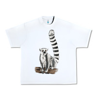White Ringtail Cat Urban Heavy Tee - LillyAllenDesigns