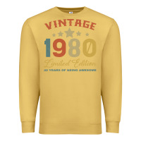 Antique Gold Vintage 1980 Clothes 40 Years Old Retro 40th Birthday Premium Sweatshirt - Bettercallsaul