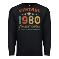 Black Vintage 1980 Clothes 40 Years Old Retro 40th Birthday Premium Sweatshirt - Bettercallsaul