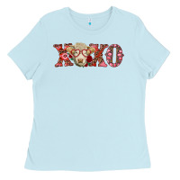 Baby Blue xoxo charolais cow Ladies Tee - RanaPortraitStore