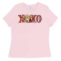 Bubblegum Pink xoxo charolais cow Ladies Tee - RanaPortraitStore