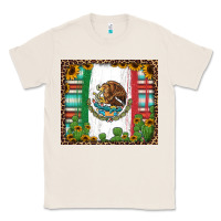 Natural mexican flag background with cactus and sunflower tumbler Classic Tee - Jasminsmagicworld