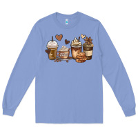 Colony Blue melanin afro coffee cups Long Sleeve Tee - MaliasSmallBusiness