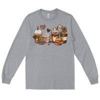 Heather Grey melanin afro coffee cups Long Sleeve Tee - MaliasSmallBusiness