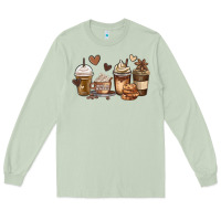 Matcha melanin afro coffee cups Long Sleeve Tee - MaliasSmallBusiness