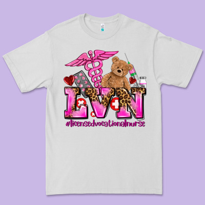 Valentines Day Lvn Licensed Vocational Nurse Premium Tee Designed By Adodesignshop