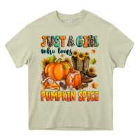Just A Girl Who Loves Pumpkin Spice Heavy Core Tee | Teevron