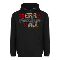 Black Merry Christmas Y'all Heavyweight Hoodie - Bettercallsaul