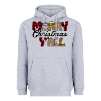 Heather Grey Merry Christmas Y'all Heavyweight Hoodie - Bettercallsaul