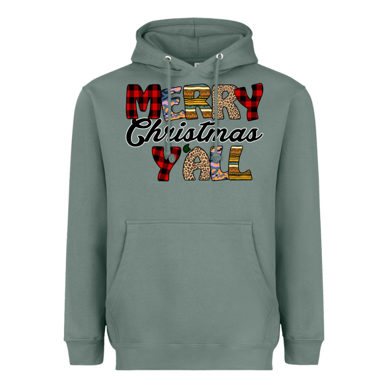 Merry Christmas Y'all Heavyweight Hoodie by Bettercallsaul | Teevron