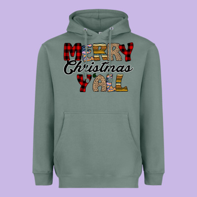 Merry Christmas Y'all Heavyweight Hoodie Designed By Bettercallsaul