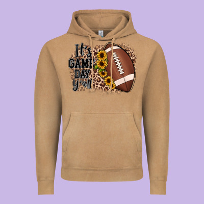 It's Game Day Y'all Vintage Hoodie Designed By Jahusdesignshop